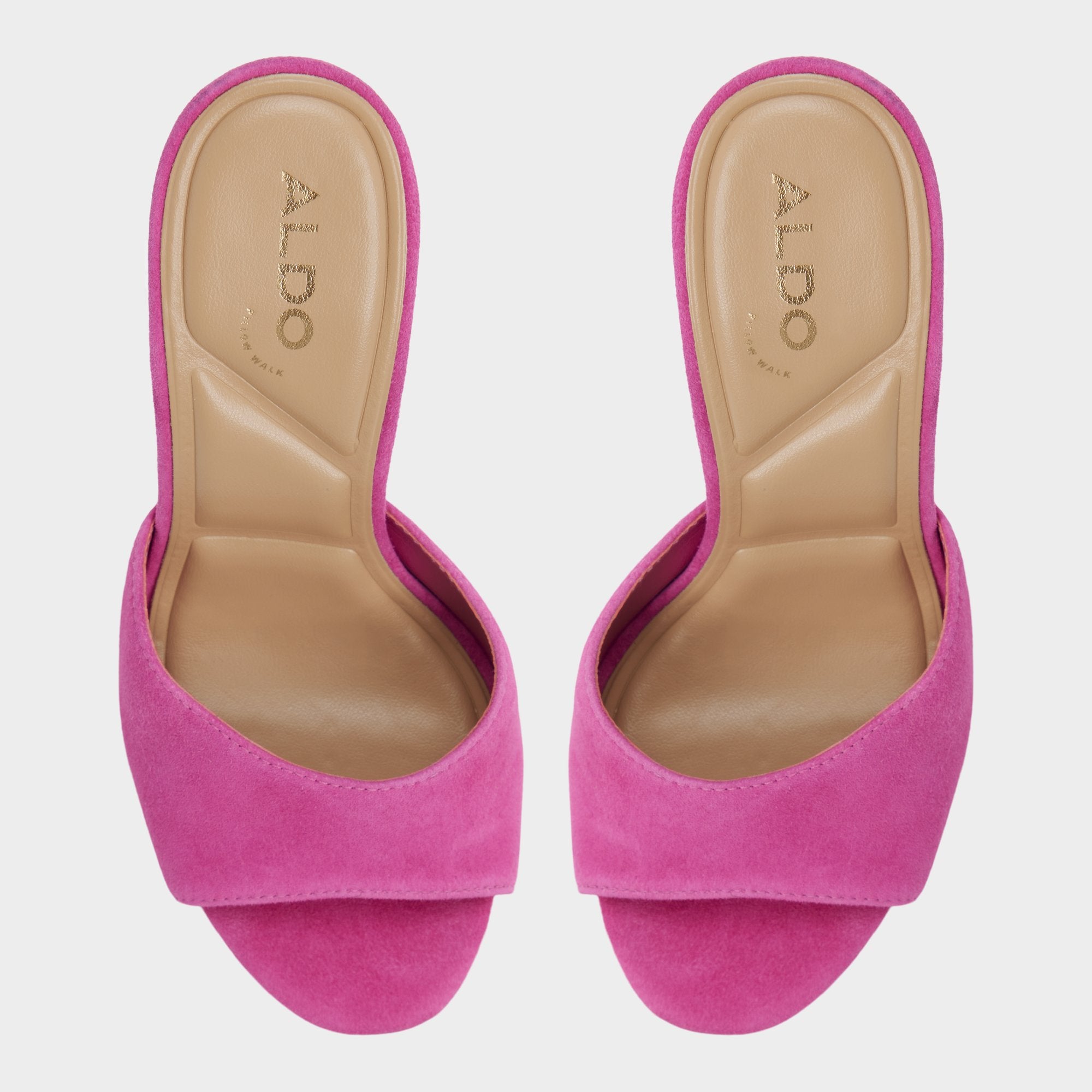 ALDO Rivieraa mules roses talon plateforme