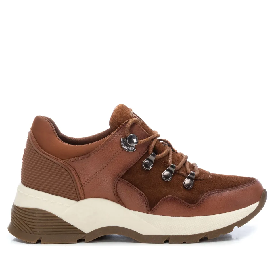 Carmela 16015503 baskets femme marron cuir véritable