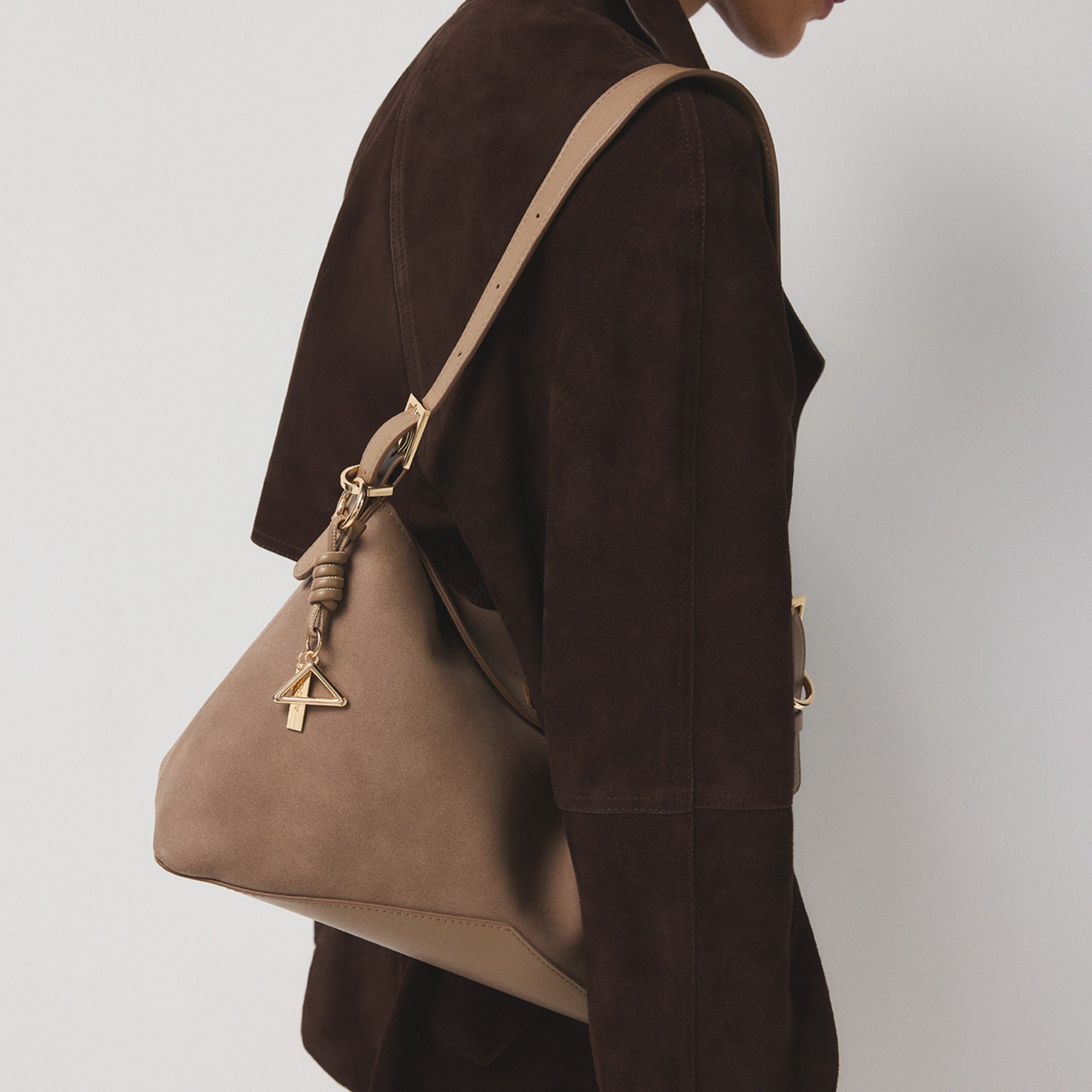 ALDO Jacqq sac épaule beige suède