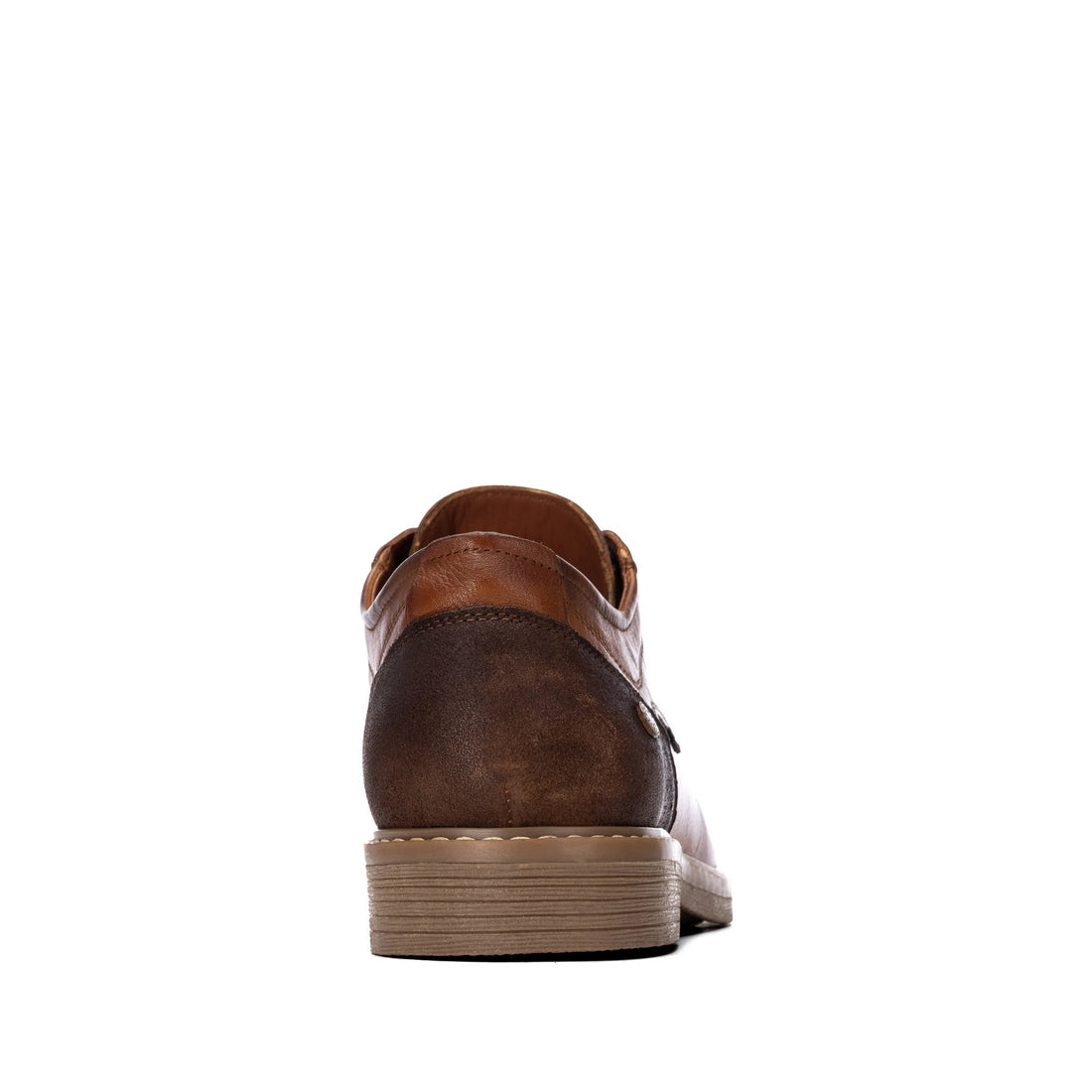 Carmela 16419601 derby homme camel cuir plat