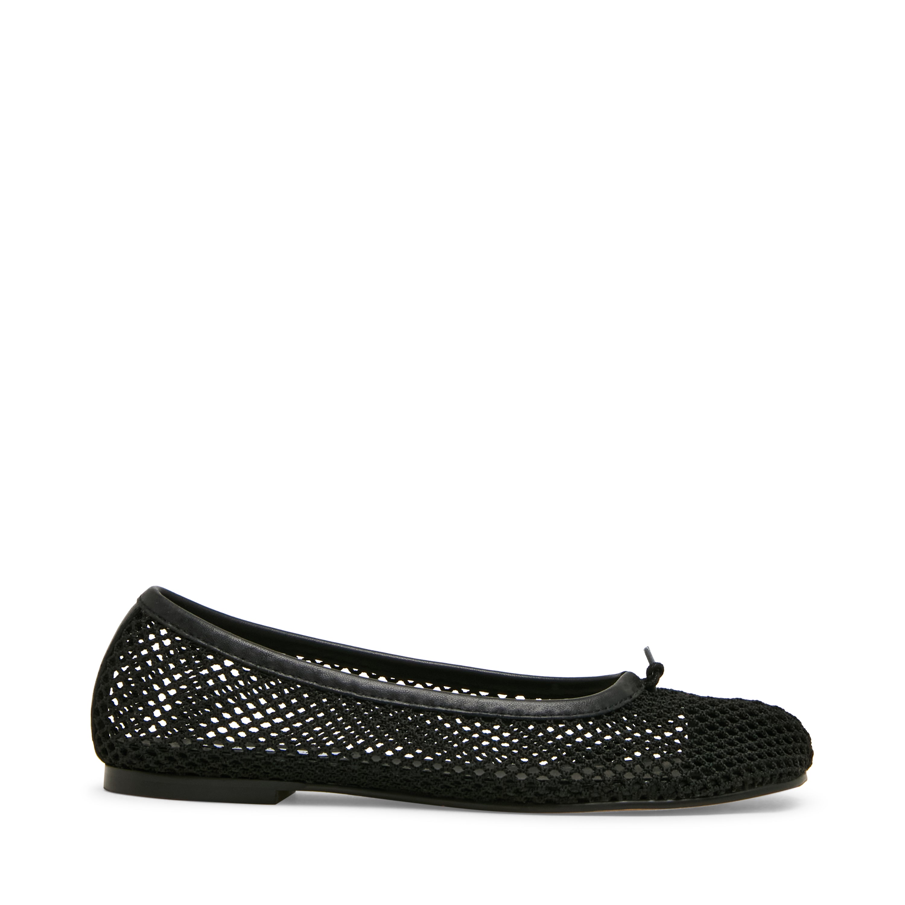 Steve Madden Calico-Mesh ballerine plate noir