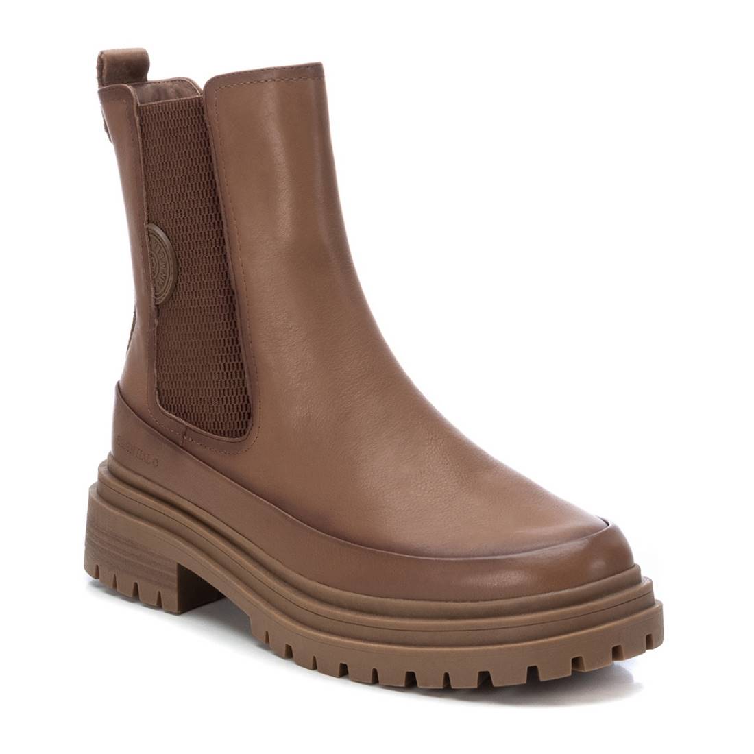 Carmela 16092303 bottine chelsea cuir marron zip