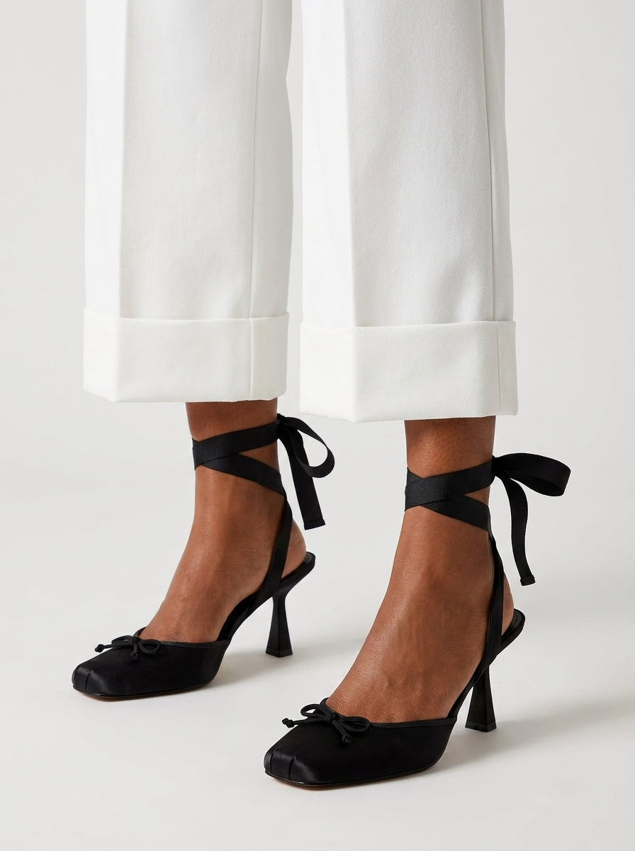 Steve Madden Seyah sandales noir satin 7 cm