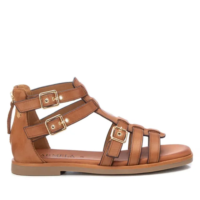 Carmela 16139701 sandale cuir marron romaine