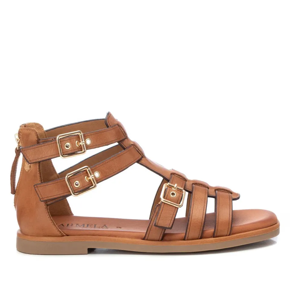 Carmela 16139701 sandale cuir marron romaine