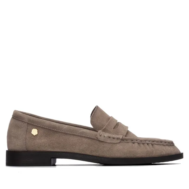 Carmela 16438903 mocassins femme marron cuir velours