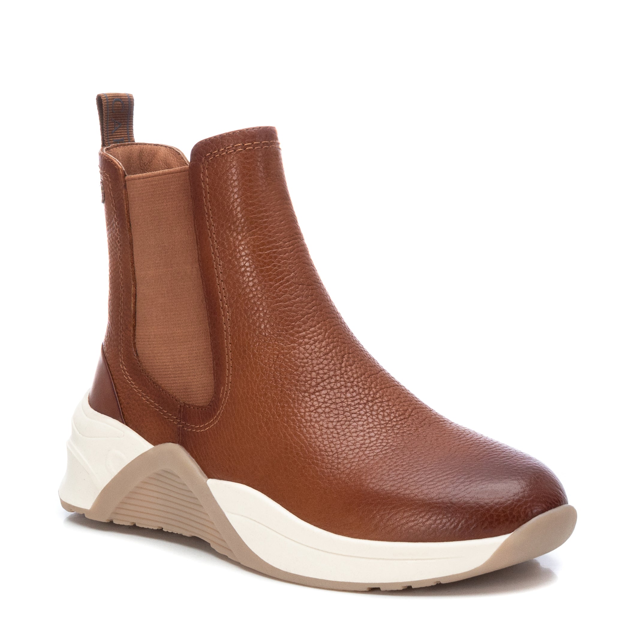 Carmela 16014102 bottine chelsea femme marron cuir