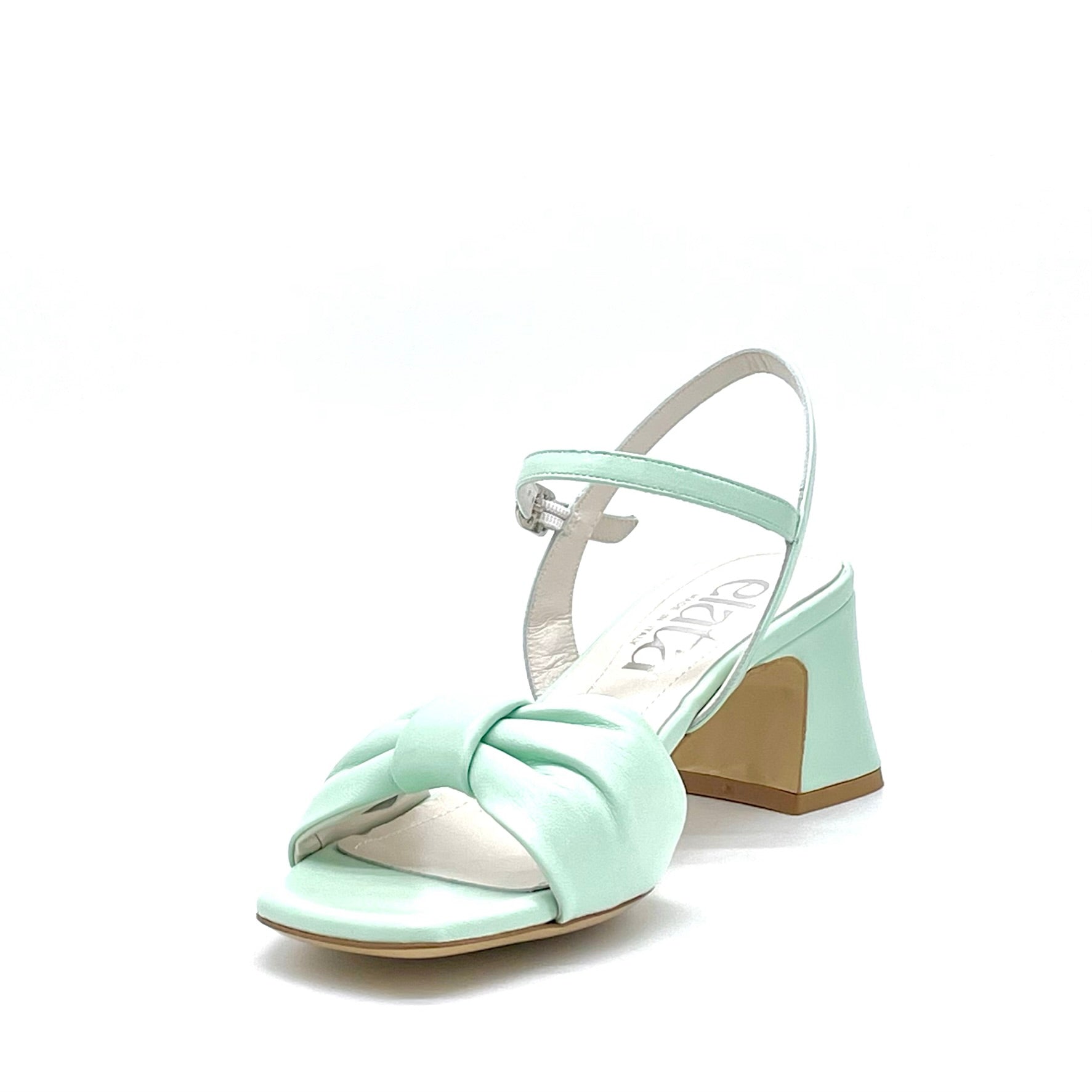 ELATA 14184 sandales cuir menthe talon 5,5 cm