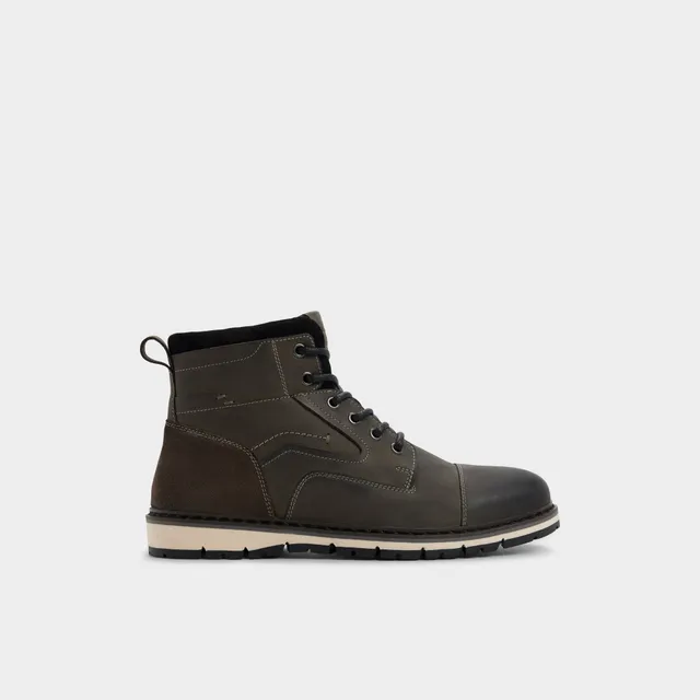 ALDO Armie bottines à lacets gris fourrure