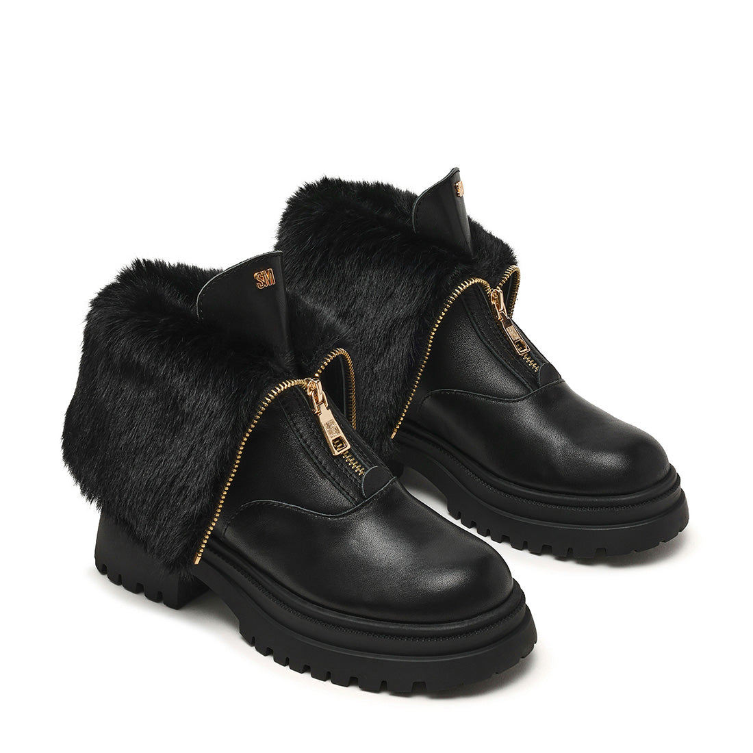 Steve Madden Ripstorm bottines cuir noir zip