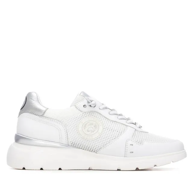 Carmela 16312604 baskets femme blanc cuir ajouré