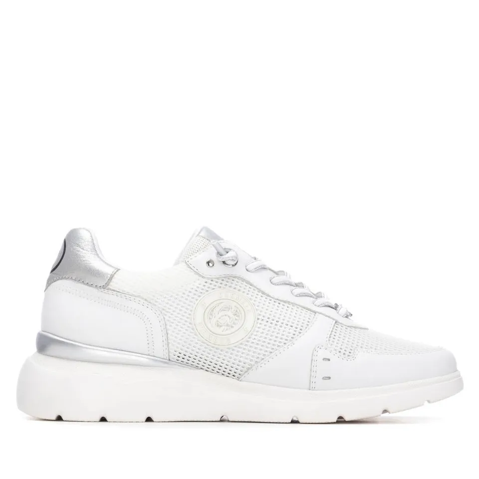 Carmela 16312604 baskets femme blanc cuir ajouré