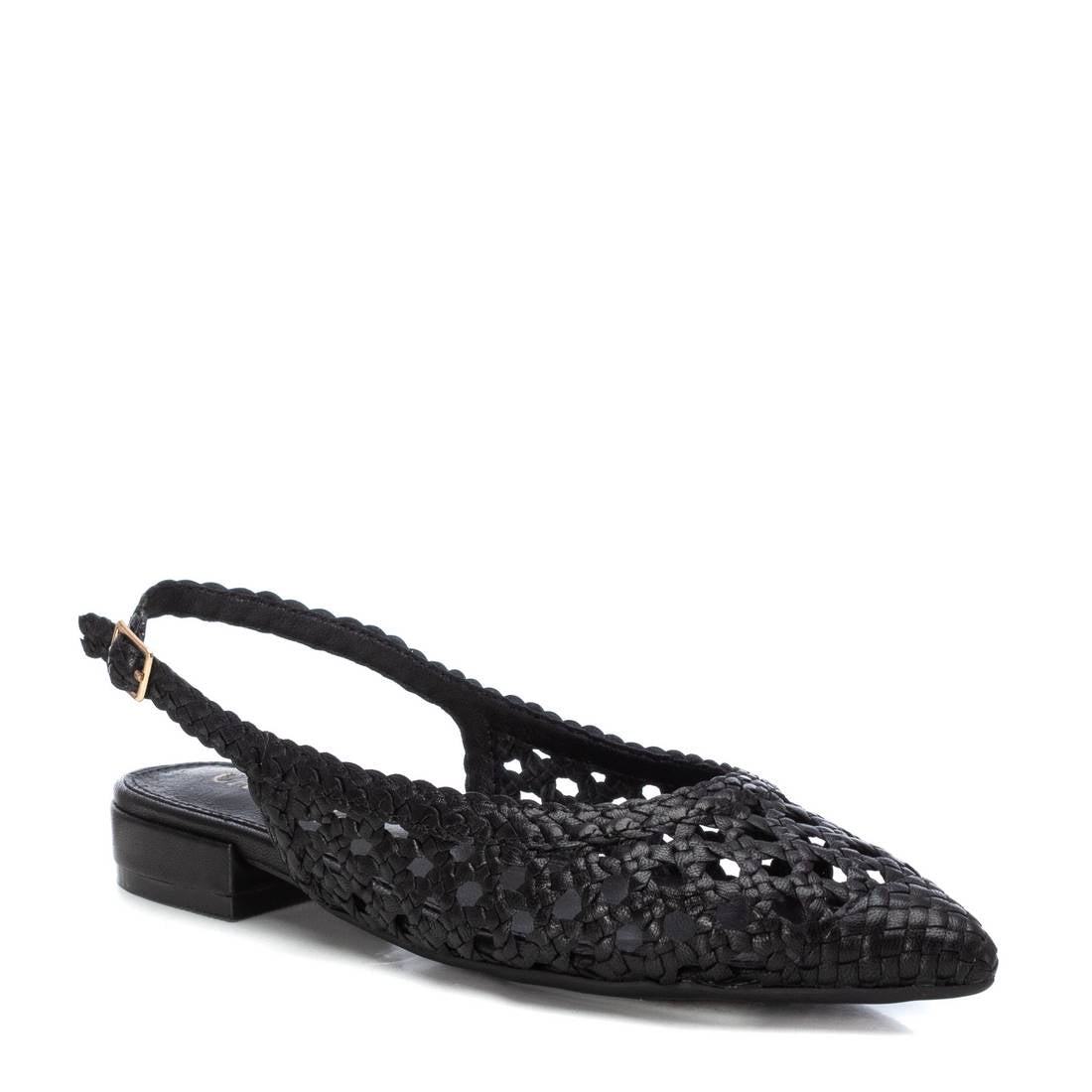 Carmela 16147205 ballerine femme cuir noir bride