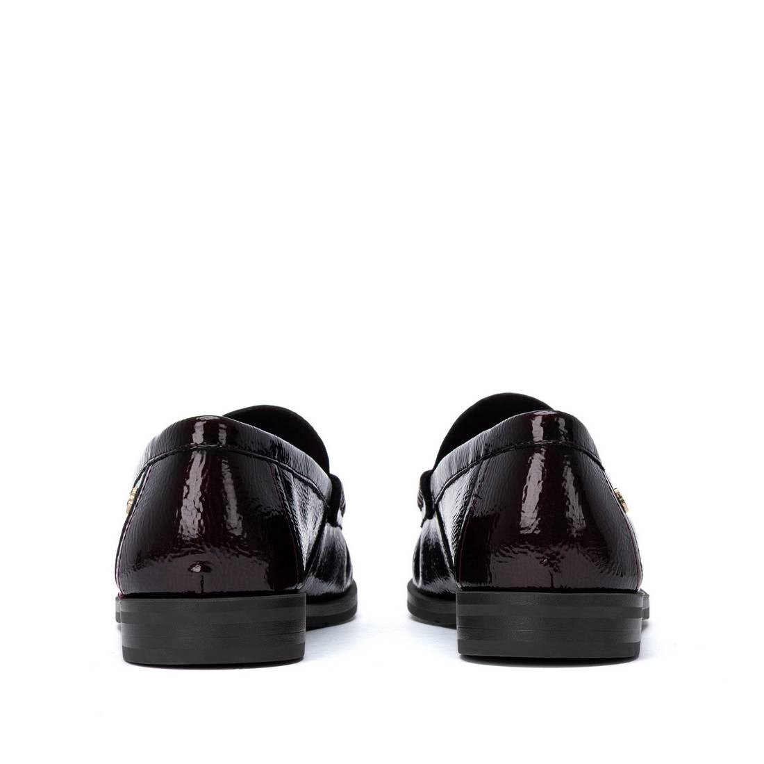 Carmela 16435701 mocassins femme bordeaux verni plat