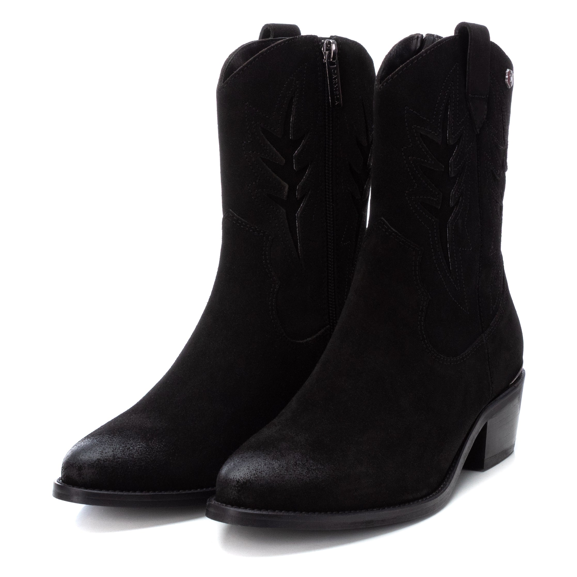 Carmela 16010501 bottines femme noir talon 5 cm