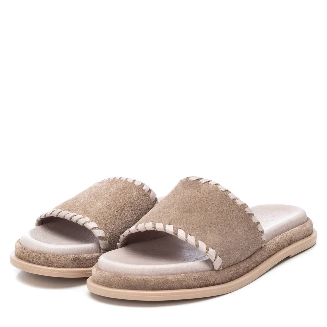 Carmela 16077805 sandale plate marron cuir