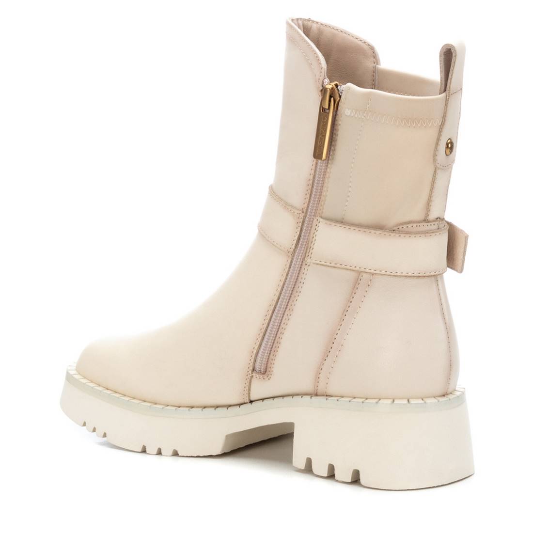 Carmela 16116002 bottines femme blanches cuir plat