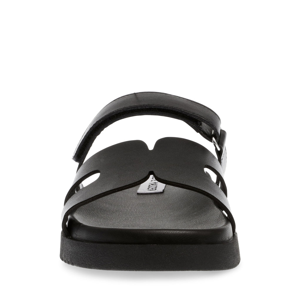 Steve Madden Missile-E sandales plates noir cuir