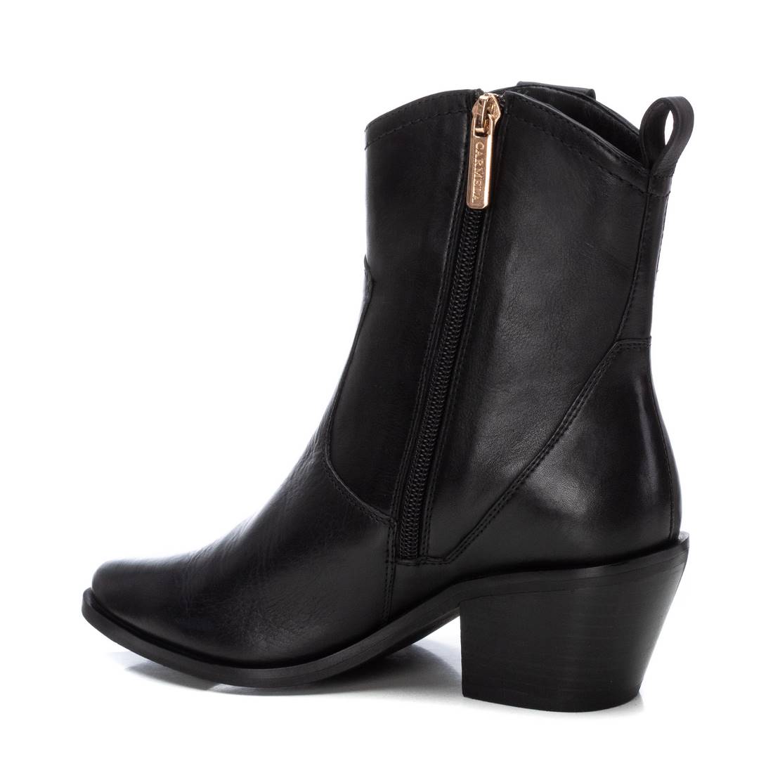 Carmela 16177601 bottines femme noir cuir talon 5 cm