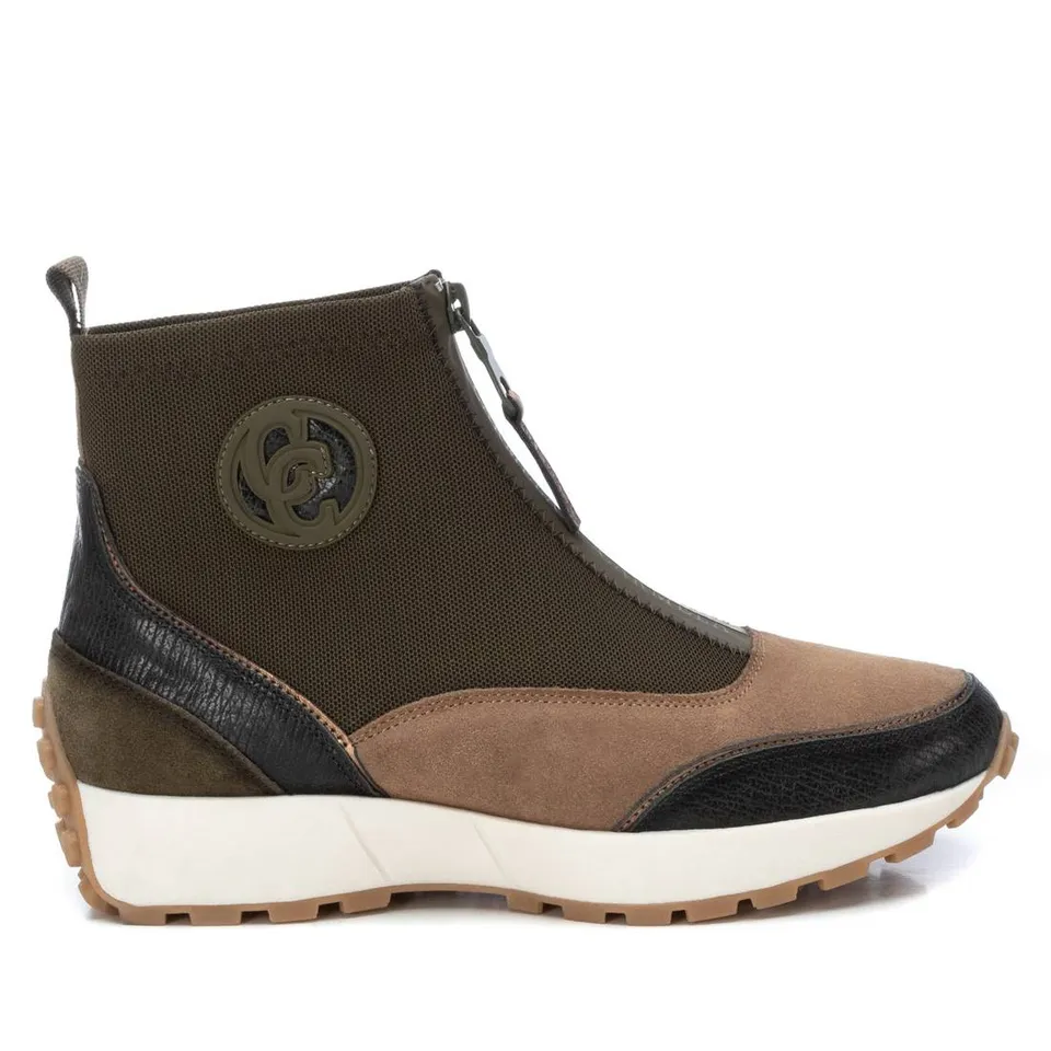 Carmela 16120404 basket montante femme vert textile