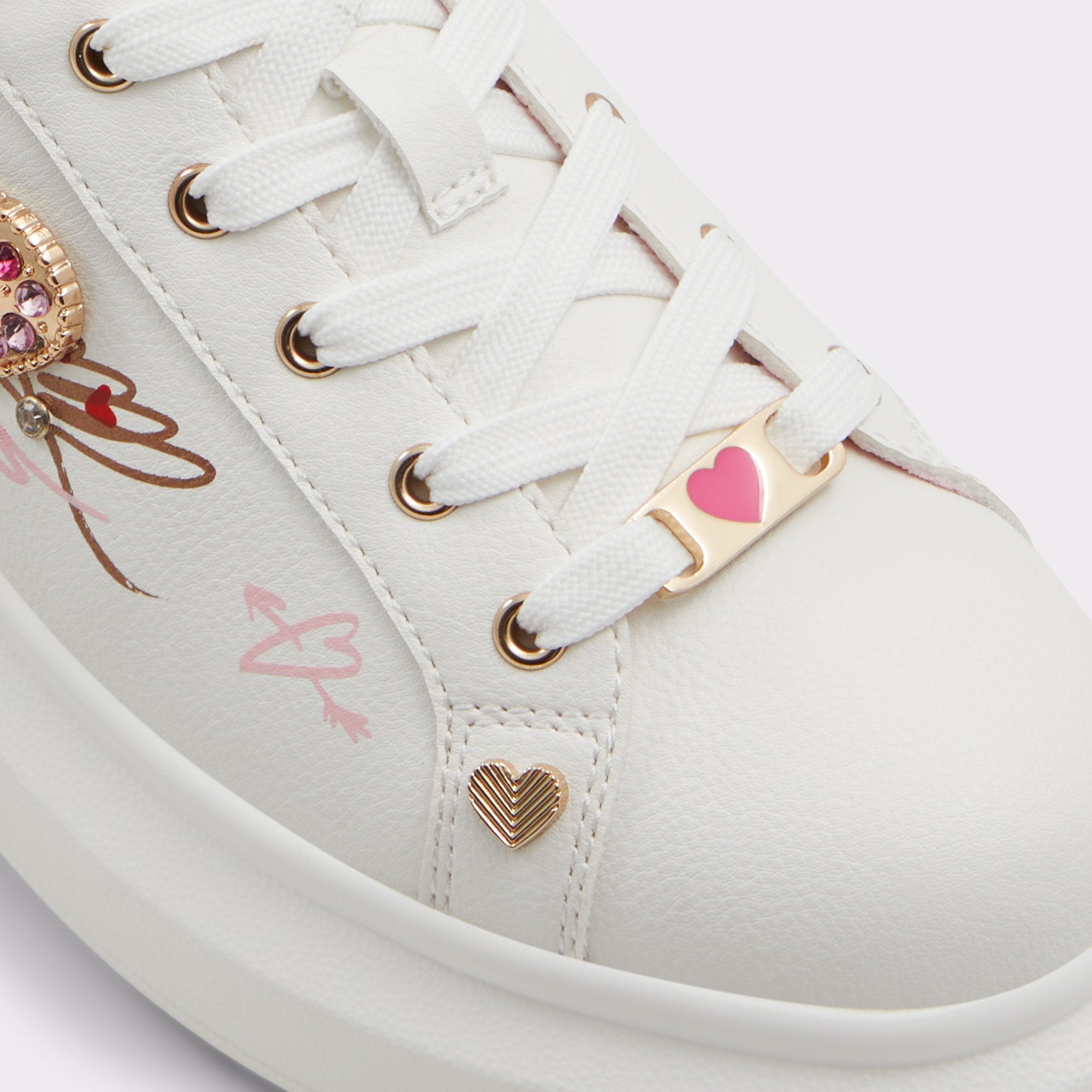 ALDO Heartstep baskets roses à patchs femme