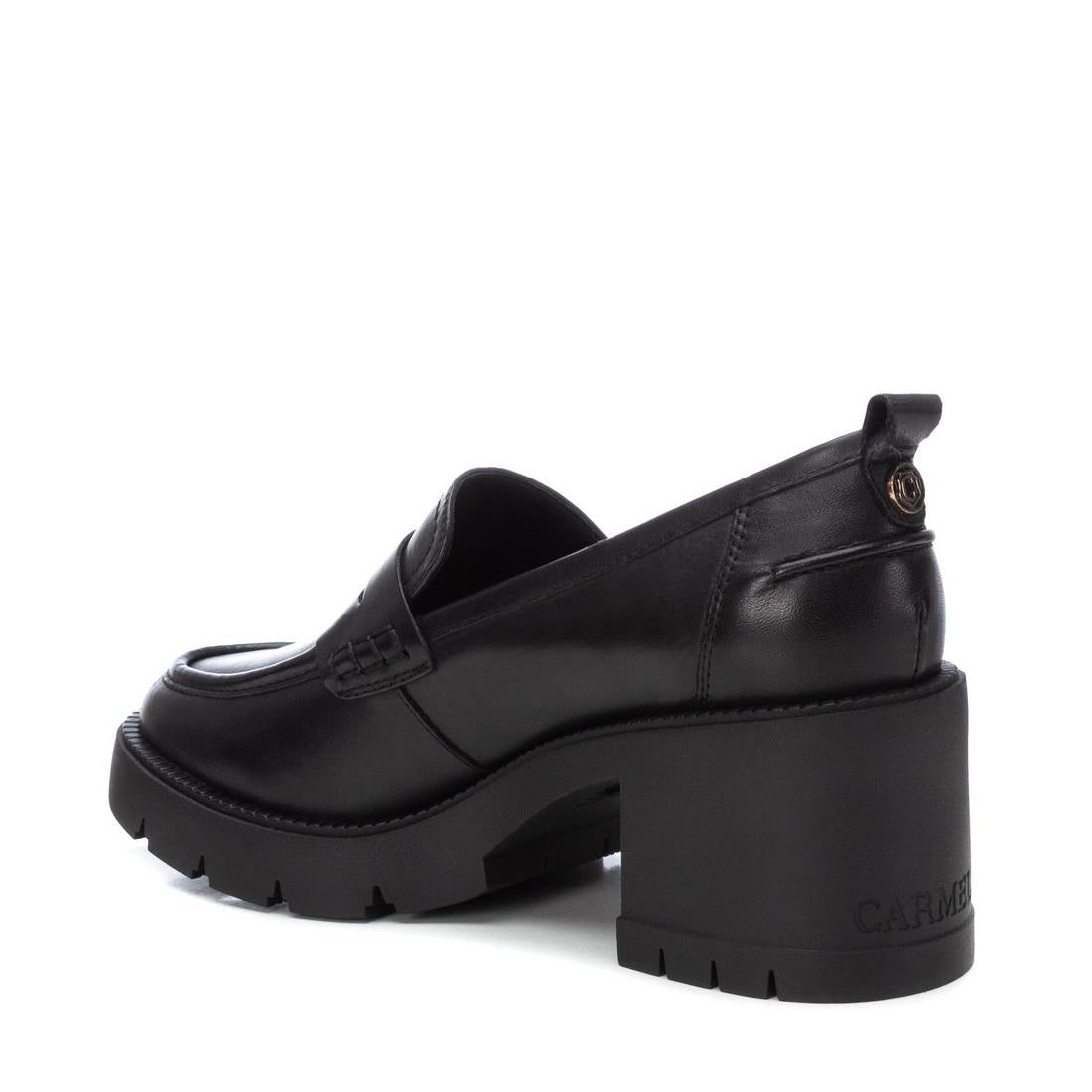 Carmela 16189801 mocassin noir cuir talon 7 cm