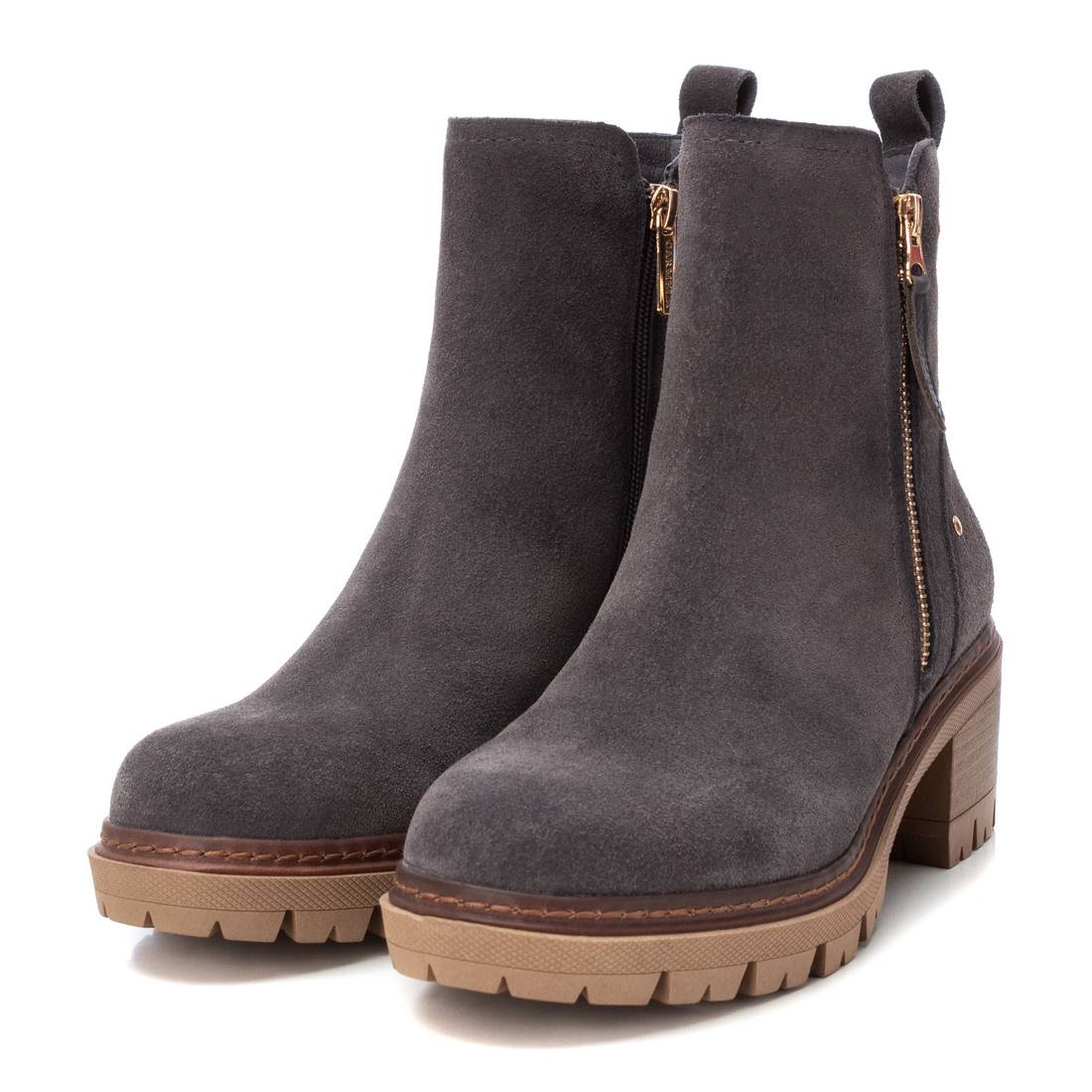 Carmela 16108104 bottines suède gris talon 7 cm