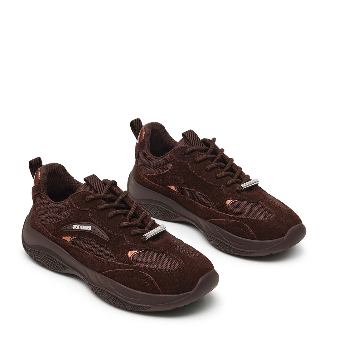 Steve Madden Premio-E baskets marron compensées