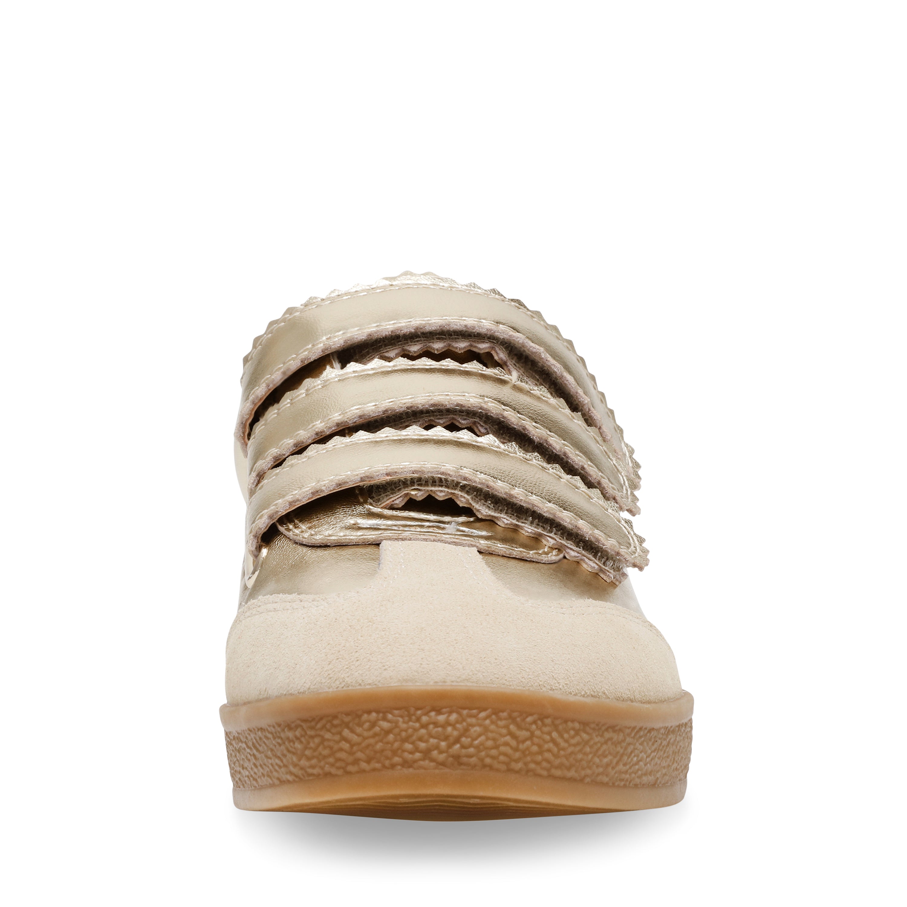 Steve Madden Daybreak baskets cuir doré scratch femme