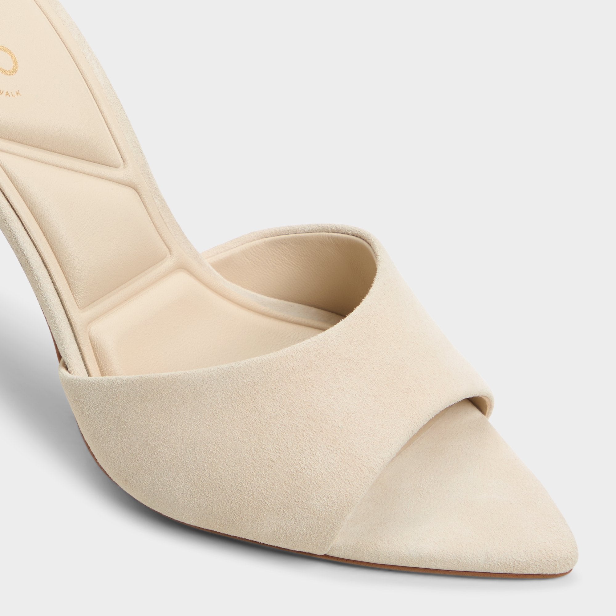 ALDO Seashella mules beige serpent talon aiguille