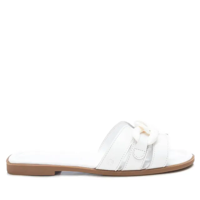 Carmela 160543 16054305 sandales cuir blanc plates
