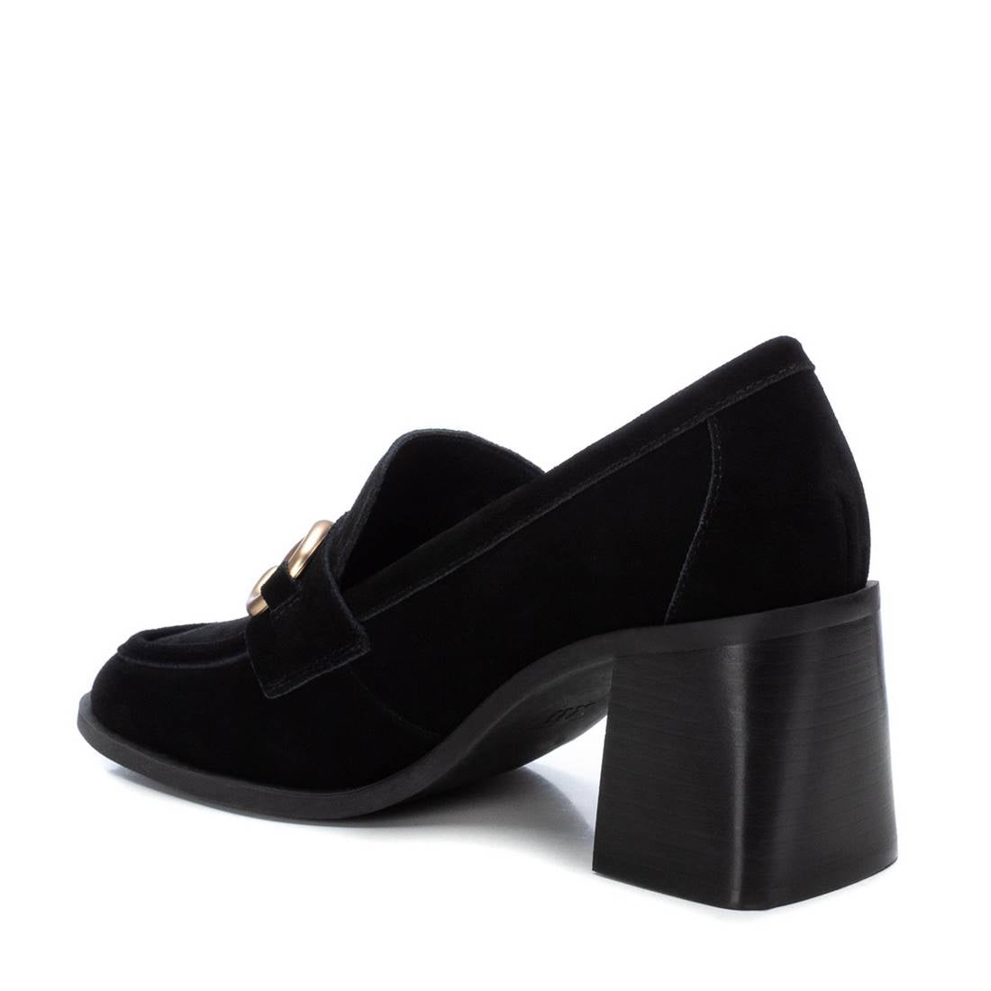 Carmela 16113804 mocassin femme cuir noir talon 7 cm