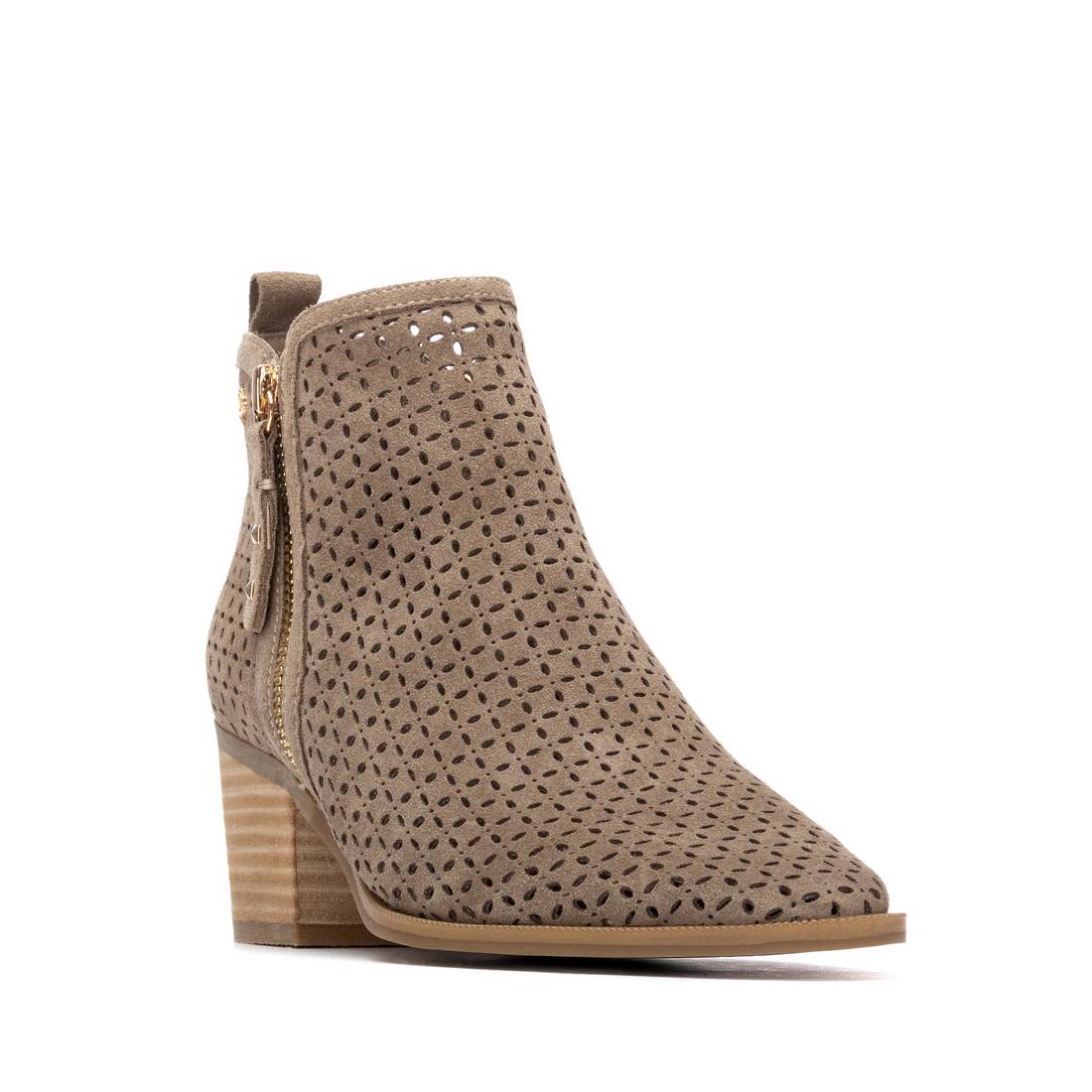 Carmela 16314901 bottine taupe cuir véritable talon 6 cm