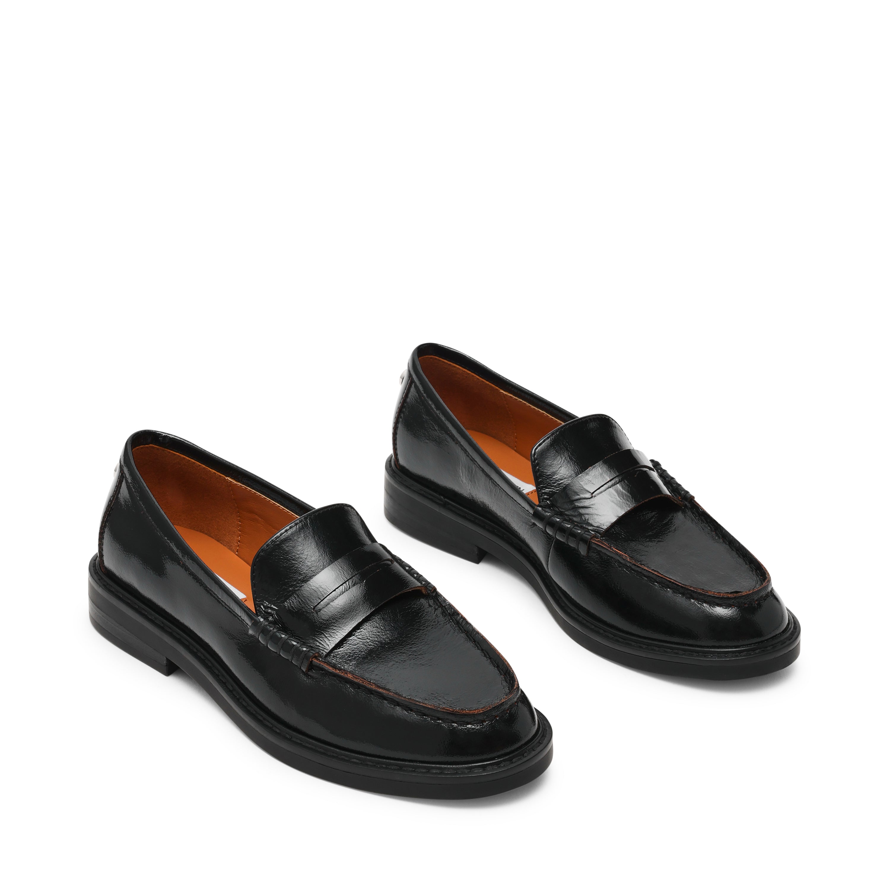 Steve Madden Adison mocassin cuir noir plat 2 cm
