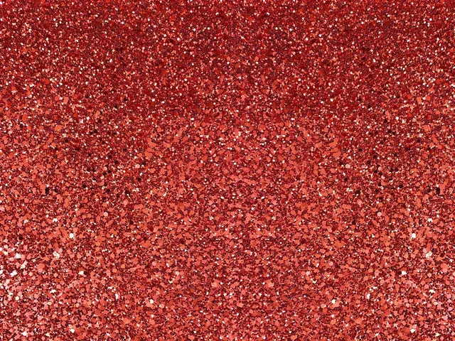 Dessine Moi Un Soulier Glitter rouge échantillon matière