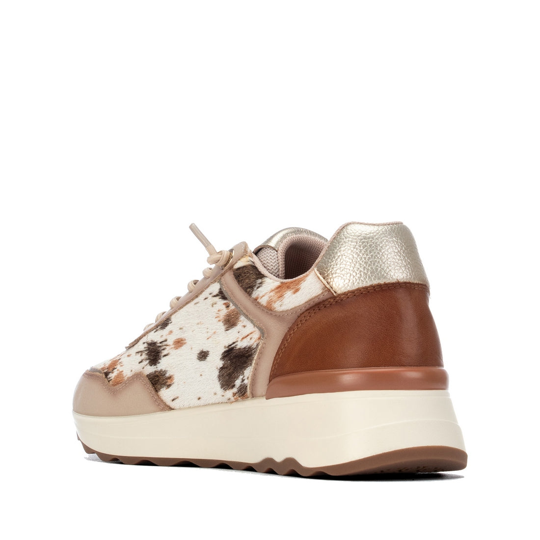 Carmela 16436001 sneaker compensée marron cuir