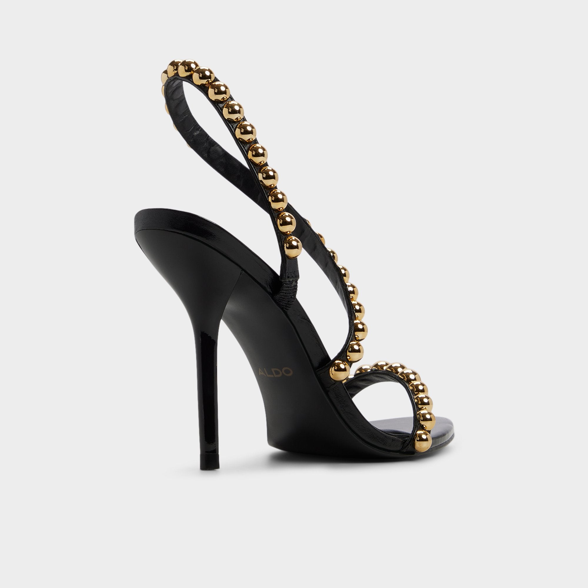 ALDO Attey sandales talon noir doré