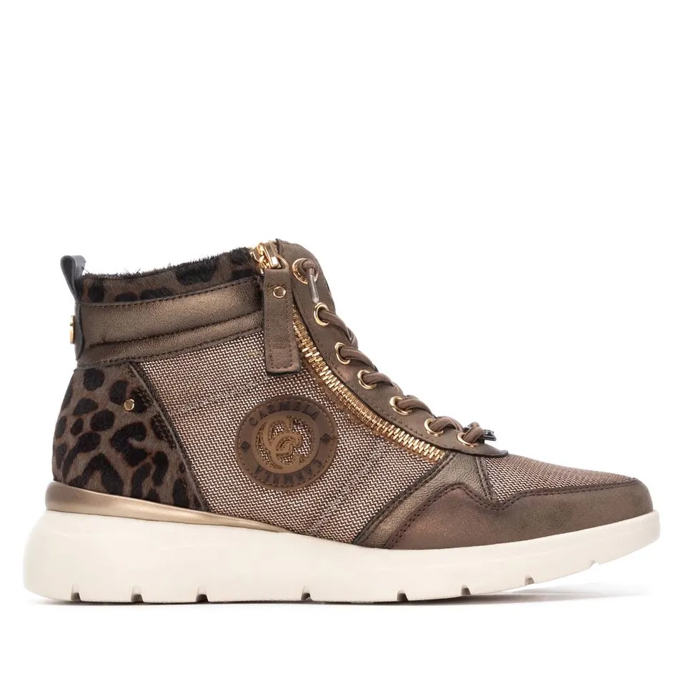Carmela 16251403 bottine cuir taupe à lacets