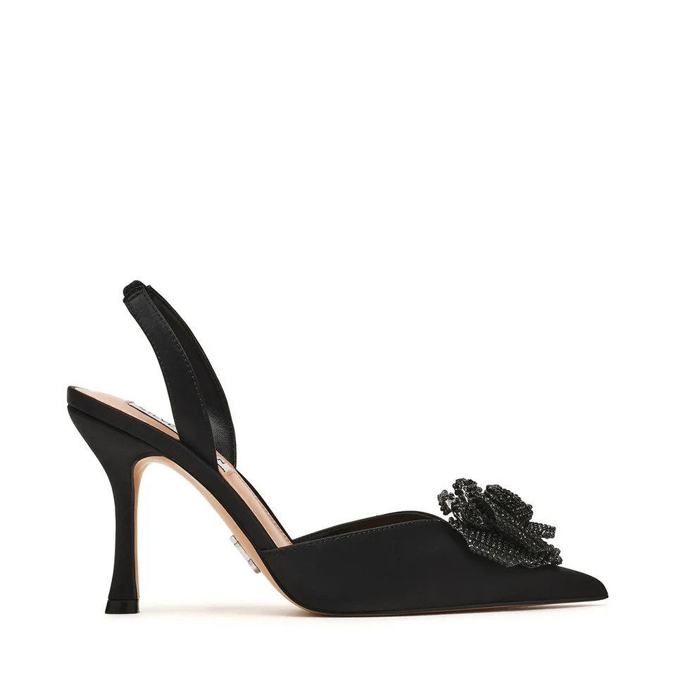 Steve Madden Lysandra sandales noir satin 10 cm
