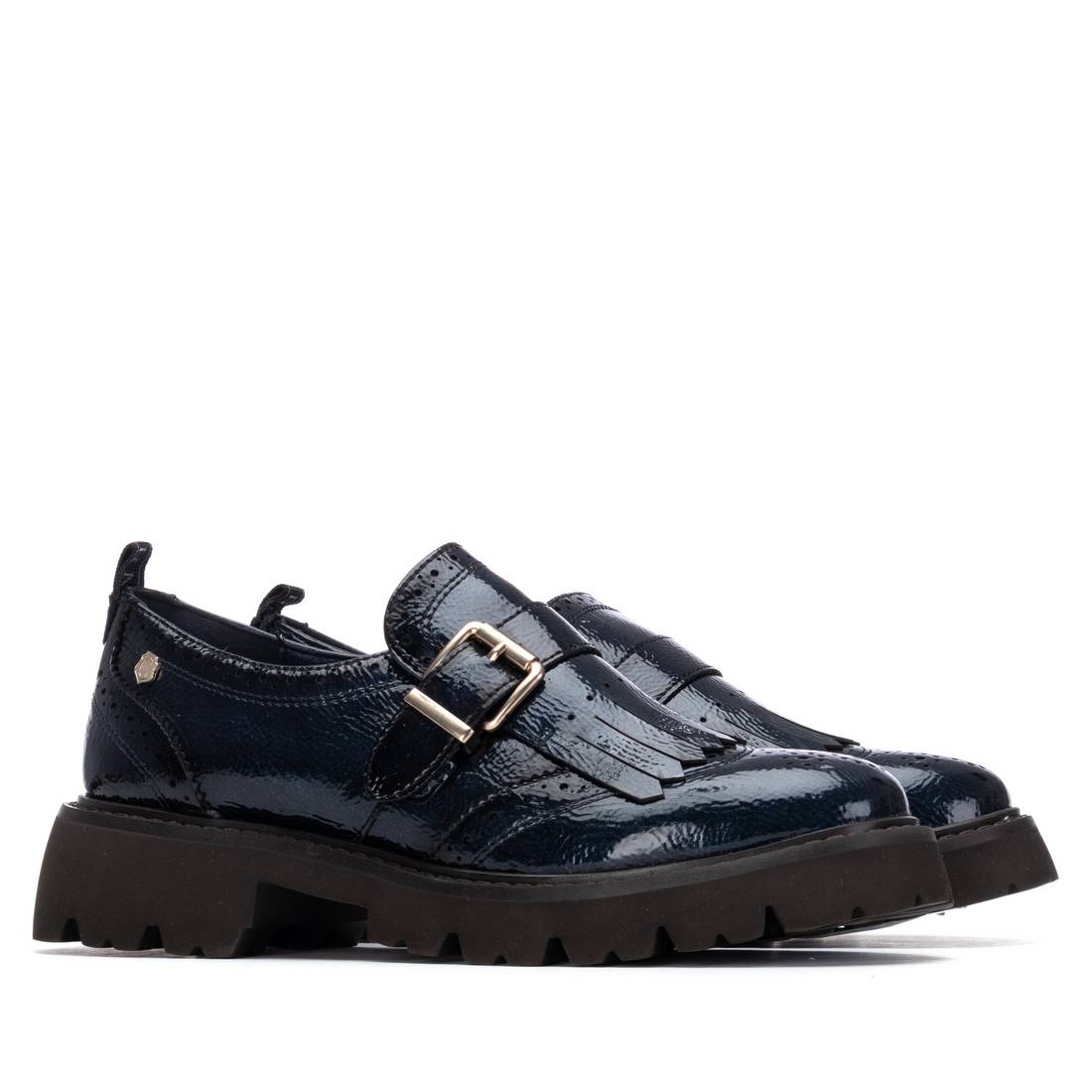 Carmela 16259404 mocassins bleu marine vernis