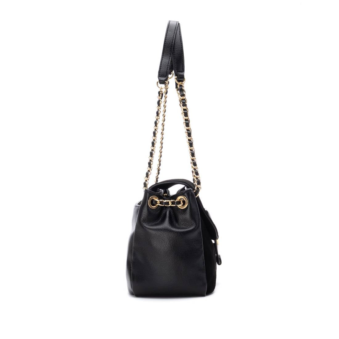 Carmela 18616003 bandoulière cuir noir 20x35x17
