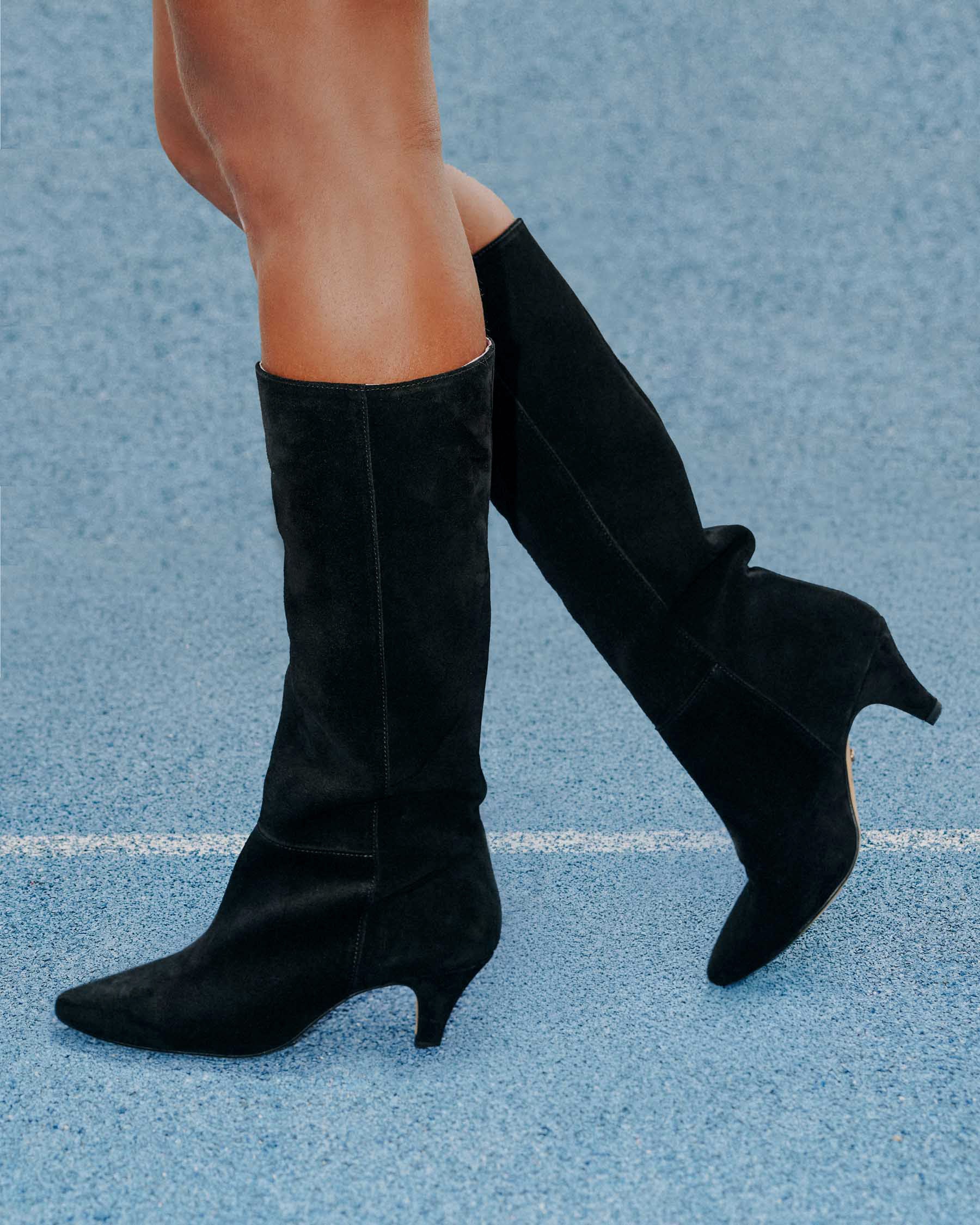 Coralie Masson Billie bottes noir cuir talon 7 cm
