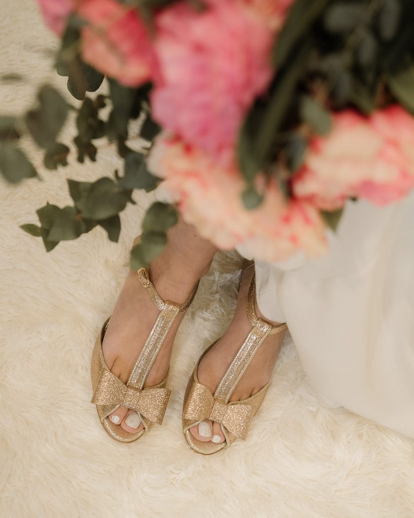 Dessine Moi Un Soulier Charlotte basse champagne sandales plates