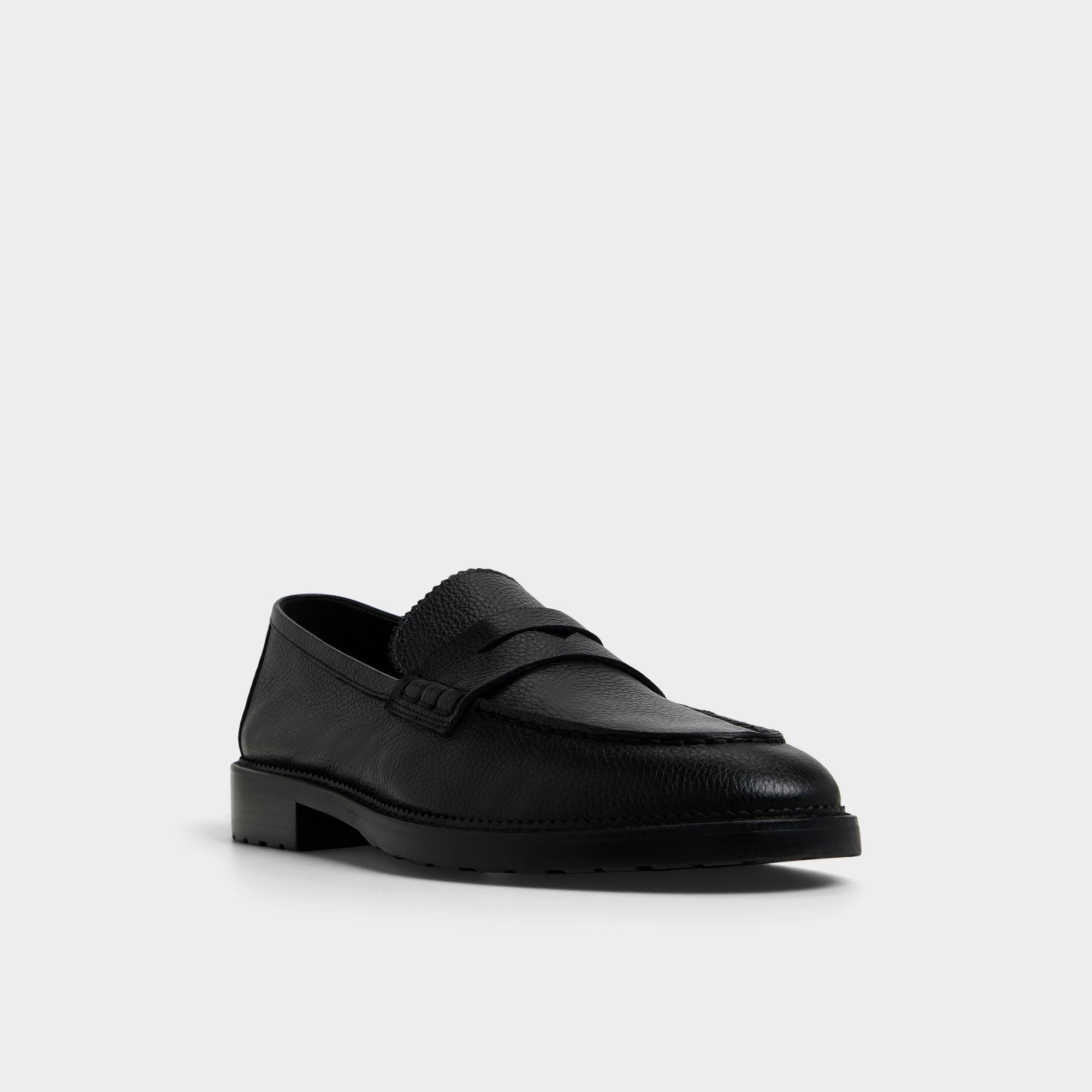 ALDO Melvillee mocassins cuir noir crantés