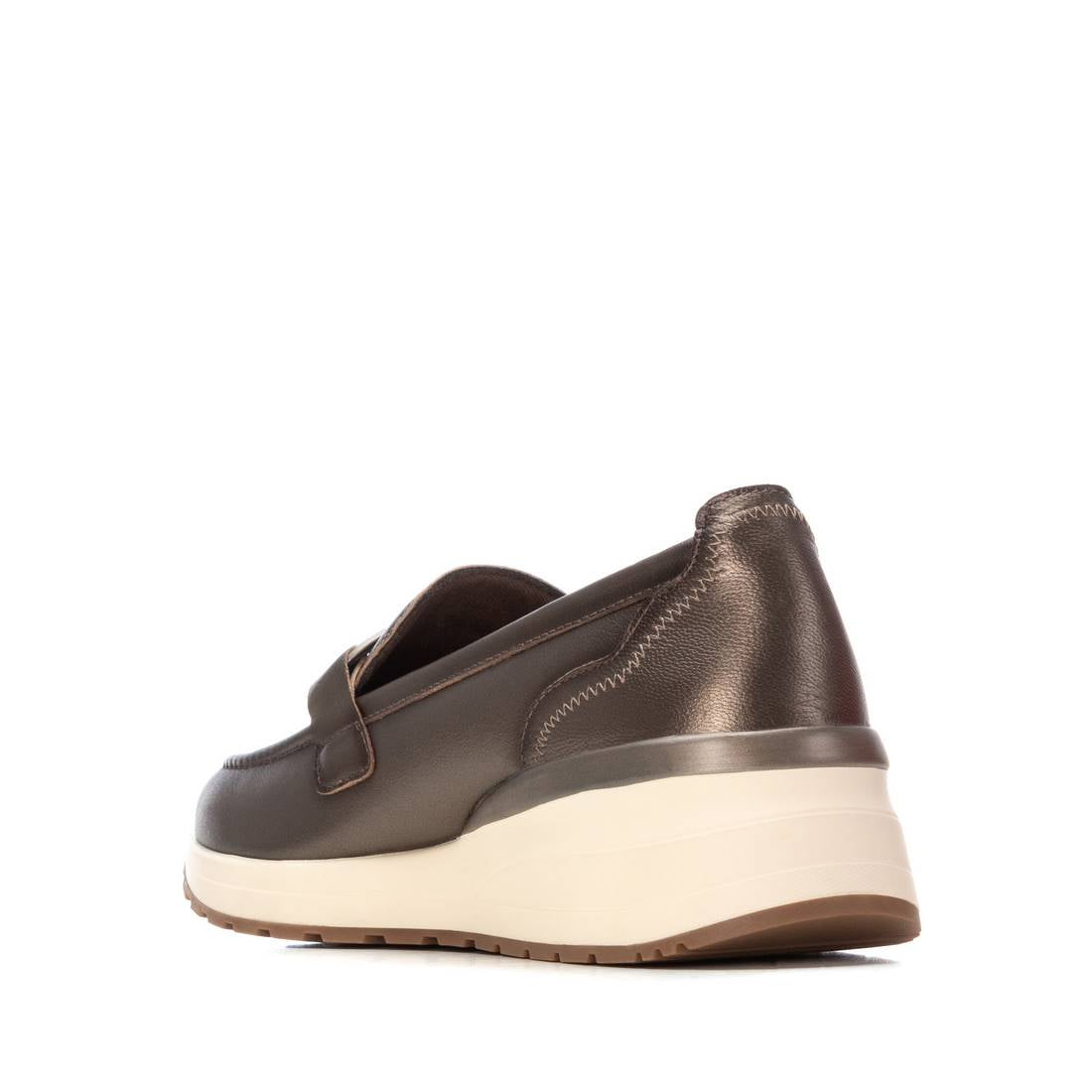Carmela 16252303 mocassins cuir doré plat