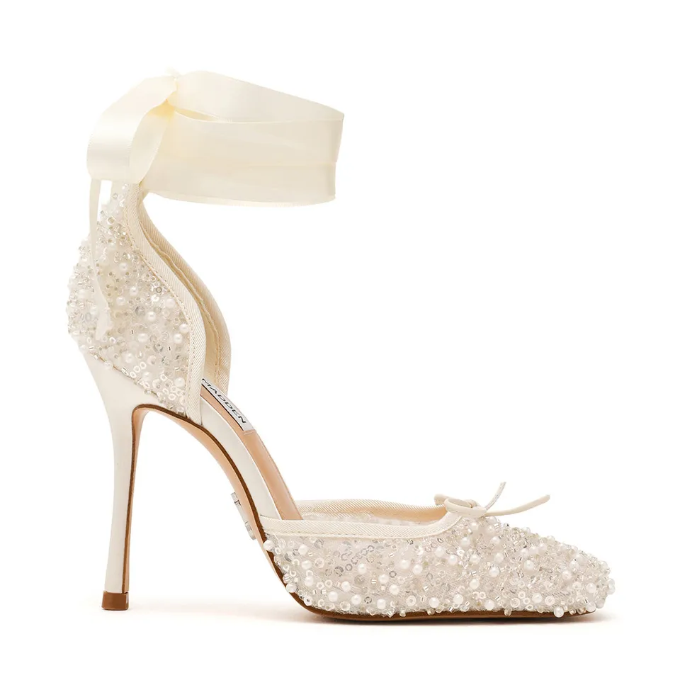 Steve Madden Larina-SEQ escarpins ivoire talon 10 cm