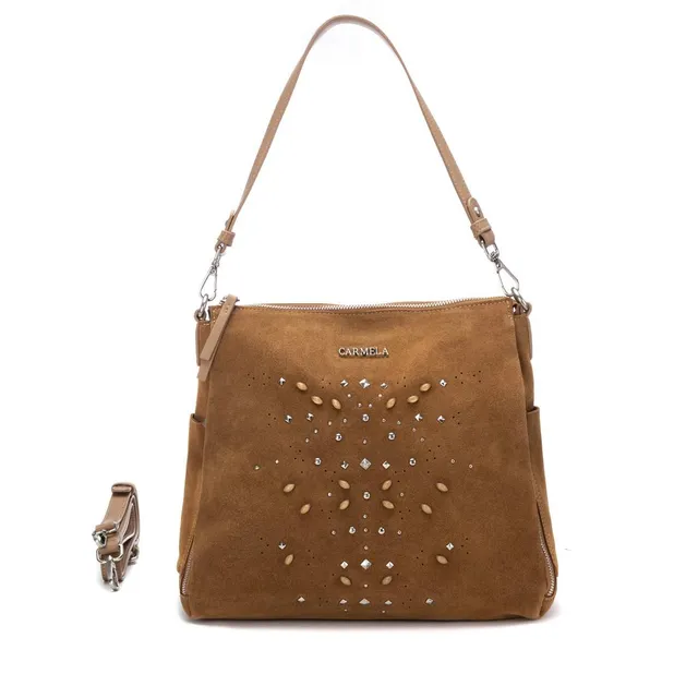 Carmela 18620401 sac épaule camel aspect cuir