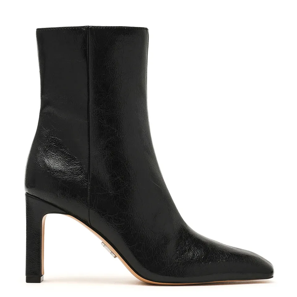 Steve Madden Morph bottines noir verni froissé talon 10 cm