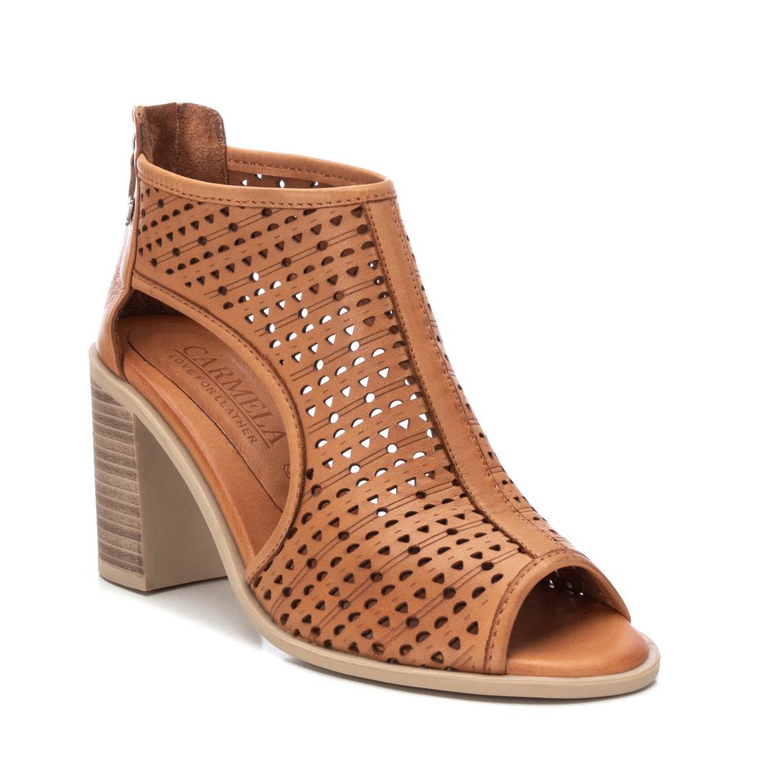 Carmela 16135401 sandales femme cuir marron talon