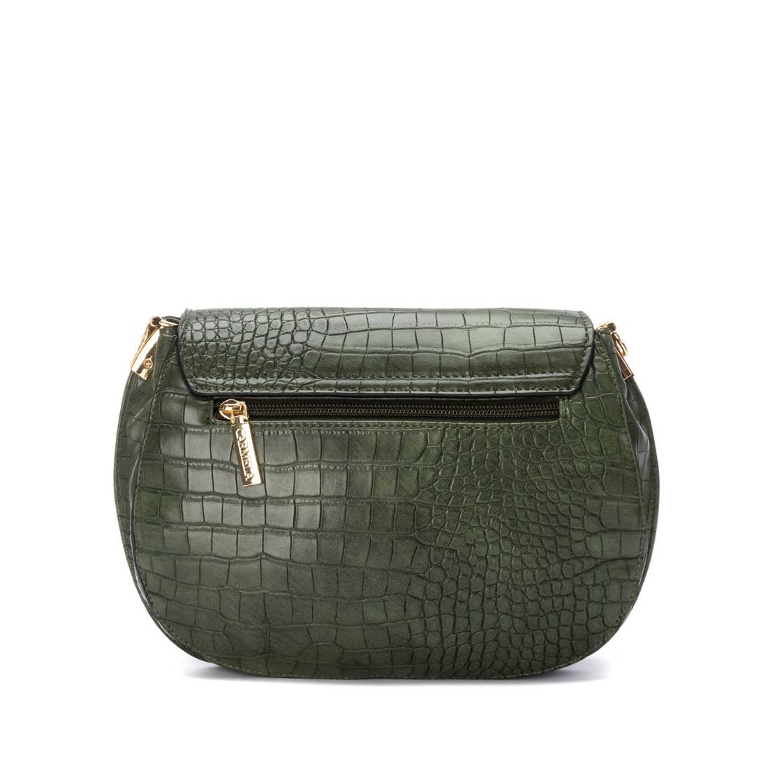 Carmela 18617204 bandoulière kaki effet croco 23 cm